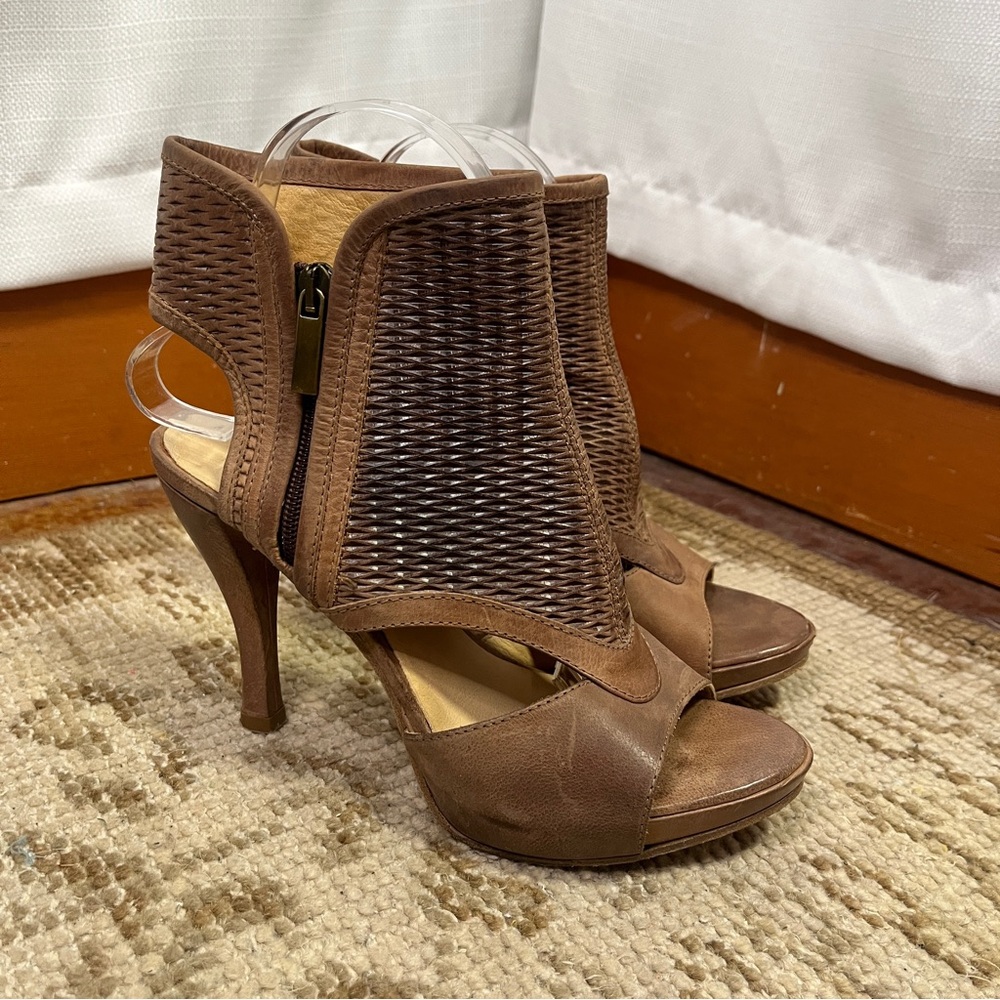 Michael Jolie Woven Ankle Bootie Sandal 39